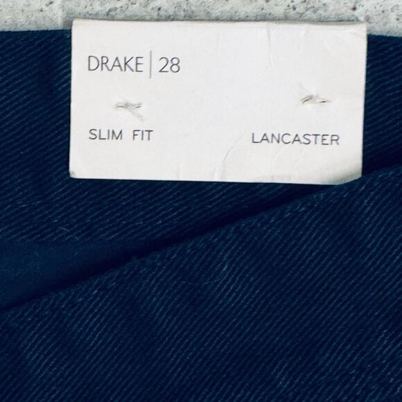 NEW REISS DRAKE MENS NAVY DENIM JEANS LANCASTER SLIM FIT SZ 28 - Picture 2 of 4